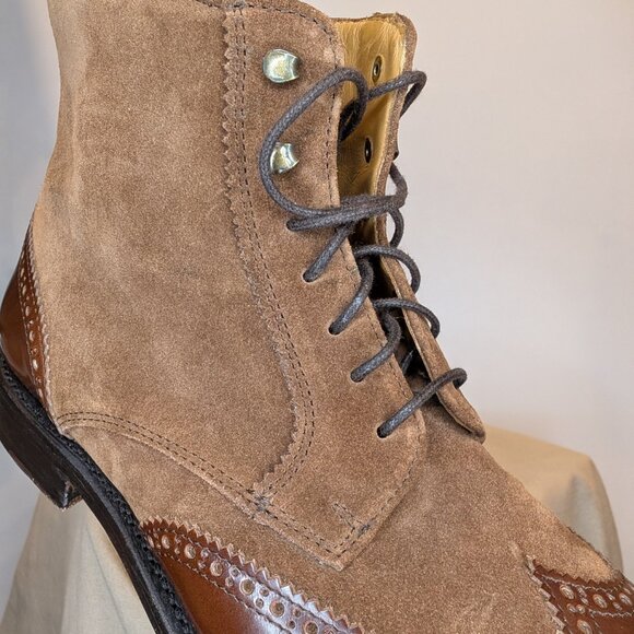 Bowen Equestrian Oxford Style Lace-Up Leather Boots - sz 7.5 - Picture 7 of 16